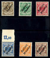 3 - 60 C. Auf 3 - 50 Pfg Krone/Adler, Dabei Die 25 Pfg Mit Oberrand, 6 Werte Komplett, Tadellos Postfrisch, Unsigniert,  - Marocco (uffici)