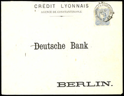 20 Pfennig In B-Farbe, Einzelfrankatur Auf Brief Der Credit Lyonnais Mit Entwertung "Constantinopel 16/6 82", Öffnungsmä - Turkey (offices)