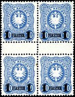 1 Piaster Auf 20 Pfennig Im Zwischensteg-Viererblock Tadellos Postfrisch, Ungefaltet Und Noch Völlig Unsigniert! Mi. 680 - Turkey (offices)