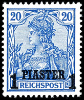 10 Para Bis 1 Piaster Postfrisch, Kabinett, Ohne Signatur, Michel 180,-, Katalog: 12/14II ** - Turquie (bureaux)