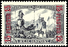 15 Pia. Auf 3 M. Reichspost, Type I, Tadellos Postfrisch, Unsigniert, Kabinett, Mi. 220.-, Katalog: 22I/I ** - Turquie (bureaux)