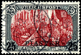 5 Mark Type I Ohne Nachmalungen, Gestempelt, Kabinett, Luxus,  Gepr. Pauligk , Michel 1700,-, Katalog: 23I/I O - Deutsche Post In Der Türkei