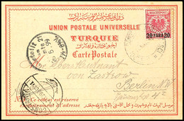 CONSPOLI - CONSTANTA - BUERESCI 23.5.99 Rumänischer Seepostenstempel Auf 20 Pa. Auf 10 Pfg. Auf Ansichtskarte Von Consta - Turkey (offices)