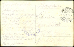 "KONSTANTINOPEL 4.5.1916" Mit Nebenstempel "ARMEE-FERNSPRECH-ABTEILUNG * 101" Auf Bildpostkarte "Constantinopel/Quai De  - Turkey (offices)