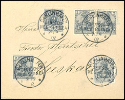 2 Pfg. Krone/Adler, Reichspost (3) Und Germania Auf Brief Von BERLINHAFEN 21/9 02 Nach Moskau Mit Ank.stpl., Katalog: M5 - Other & Unclassified