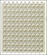3 Pfg Kaiseryacht, Postfrischer Originalbogen Mit Allen Rändern, Nur 4 Marken Angetrennt (zwischen Der 5. Und 6. Reihe R - Nouvelle-Guinée