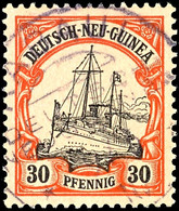 RABAUL 9/9 11 Violett, Klar Und Zentr. Auf 30 Pfg Schiffszeichnung, Gepr. Dr.Provinsky BPP, Violett In Arge Noch Nicht G - Nuova Guinea Tedesca