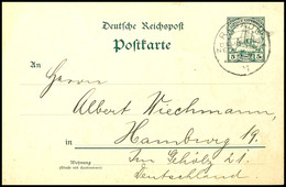 1911, Ganzsachenkarte 5 Pfg Kaiseryacht, Stempel RABAUL DNG 28.2 11, Nach Hamburg. Absender Ist Walther Wiechmann (rücks - Altri & Non Classificati