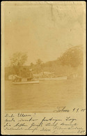 TOBERA, Seltene Fotokarte (gering Tropisch) Mit 5 Pfg Kaiseryacht, Stempel HERBERTSHÖHE DNG 11 9 05, Absender Ist Max Wü - Other & Unclassified