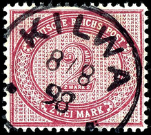 2 Mark Innendienst, Zentraler Stempel Kilwa, Pracht, Michel/Steuer  150,-, Katalog: VO37e O - Afrique Orientale