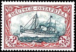 3 Rupien Ungebraucht, Pracht, Ohne Signatur, Michel 160,-, Katalog: 21b * - Deutsch-Ostafrika