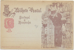 PORTUGAL - 1898 - CARTE ENTIER POSTAL ILLUSTREE NEUVE - Postwaardestukken