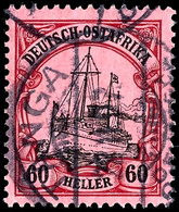 60 H. Schiffszeichnung Mit Wz., Klar Gest. "TANGA 23.11.074", Mi. 240,-, Katalog: 37 O - Africa Orientale Tedesca