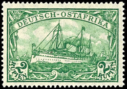 2 R. Schiffszeichnung, Postfrisch, Mi. 130,-, Katalog: A38 ** - Duits-Oost-Afrika