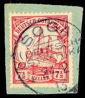 SOGA, 7 1/2 Heller, Prachtbriefstück, Gestempelt  24.2.13, Katalog: 32 BS - Deutsch-Ostafrika