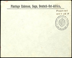 Vorausfrankatur Dienstsiegel "KAISERL. DEUTSCHES POSTAMT DAR-ES-SALAAM", L2 "Frankiert / Mit 7 1/2 H." Schwarzviolett, F - Africa Orientale Tedesca