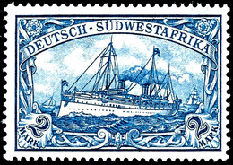 2 Mark Mit Wasserzeichen, Kriegsdruck, Postfrisch Ohne Signatur, Michel 320,-, Katalog: 30B ** - Deutsch-Südwestafrika