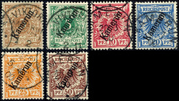 3 Bis 50 Pfennig Gestempelt, Pracht, Michel 120,-, Katalog: 1/6 O - Cameroun