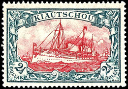 2 1/2 Dollar Kriegsdruck, Postfrisch Ohne Signatur, Michel 125,-, Katalog: 37IIB ** - Kiauchau