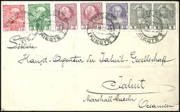 1912, Brief Aus Triest/Österreich Via Adelaide (Transitstempel) Nach Jaluit, Kleine Mängel, U.a. Umschlag 2 Mal Gefaltet - Marshall-Inseln