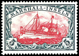 5 Mark Postfrisch, Kabinett,  Gepr. Jäschke- L. BPP, Michel 150,-, Katalog: 27BI ** - Isole Marshall