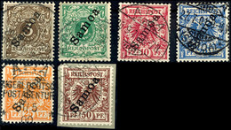 3 Bis 50 Pfennig Gestempelt, Pracht, Michel 260,-, Katalog: 1/6 O - Samoa