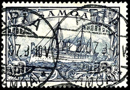 3 M. Kaiseryacht, Zentrisch Gestempelt KGS "APIA 14.2.07", Tadelloses Kabinettstück, Gepr. Bühler, Mi. 170.-, Katalog: 1 - Samoa