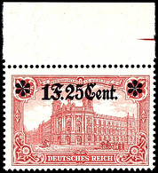 1 Francs 25 Cent Auf 1 Mark, Postfrisch Vom Oberrand, Fotobefund Wasels BPP "echt, Einwandfrei", -,-, Katalog: 11IA OR * - Altri & Non Classificati