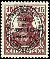 15 Pfennig Karminbraun, Postfrisch Geprüft Hey BPP, Mi.250,-, Katalog: 18b ** - Altri & Non Classificati