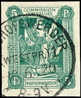 5 Pfennig Frauengestalt, Gestempelt Ungezähnt, Kurzbefund Nagler VPP "echt, Einwandfrei", MI.450,-, Katalog: 1xU O - Andere & Zonder Classificatie