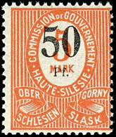 50 Pfennig Auf 5 Mark, Postfrisch, Kurzbefund Gruber BPP "echt, Einwandfrei", Mi.300,-, Katalog: 12aIIa ** - Altri & Non Classificati