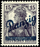 15 Pfennig Schwarzbraunviolett, Postfrisch, Kurzbefund Soecknick BPP "echt, Einwandfrei", Mi.320,-, Katalog: 22b ** - Autres & Non Classés