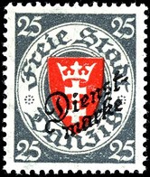 25 Pfennig Staatswappen, Postfrisch, Kurzbefund Soecknick BPP "echt, Einwandfrei", Mi.350,-, Katalog: 46aa ** - Altri & Non Classificati