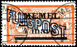 60 Pfennig Bis 4 Mark Flugpost, Satz Komplett Gestempelt Mit Nr.45a Und B, Geprüft Dr. Petersen BPP; Mi.430,-, Katalog:  - Klaipeda 1923