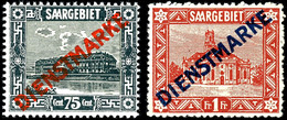 3 C. - 1 Fr. Dienstmarken, Die 1 Fr. In Type I Und II, 11 Werte Komplett, Tadellos Postfrisch, Höchstwerte Gepr. Hoffman - Altri & Non Classificati