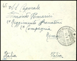 1935, Brief Von "COMANDO TRUPPE ITALIANE NELLA SAAR 18.1.35" Nach Rom Mit Ankunftsstempel, Gute Erhaltung, Gepr. Sieger  - Andere & Zonder Classificatie