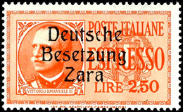 1,25 Und 2,50 L. Eilmarken, Je Aufdruck Von Feld 34 Mit Fremdtype "c" , Postfrisch, Sign. Ludin BPP, Kurzbefund Brunel ( - Occ. Allemande: Zara