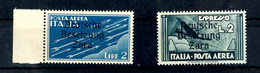 2 L. Flugpost Und 2 L. Eilmarke, Je Aufdruck Mit Fremdtype "c" (Feld 11), Postfrisch, Sign. Ludin BPP, Kurzbefund Brunel - Occup. Tedesca: Zara