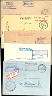 1942 - 1945, 5 Belege, Dabei U.a. 2 Feldpostbriefe Mit Zusatzstempel "Streng Vertraulich", Feldpost "2. Admiral Der Nord - Andere & Zonder Classificatie