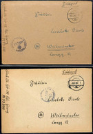1944, U-Boot-Flotille, Zwei Briefe Je Mit Vollem Inhalt Ab FP-Nr. M53500 Mit Tarnstempel 6.4.44 Bzw. 23.4.44 Nach Weilmü - Autres & Non Classés