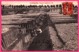 Pontarlier - Batterie Enterrée De 138 - Canon - Militaire - Tranchée - Animée - Photo Edit. BOREL - 1917 - Pontarlier