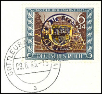 6 Pfg Tag Der Briefmarke Mit Lokalem Aufdruck, Tadellos Gestempelt Auf Luxusbriefstück, Katalog: DR828 BS - Bad Gottleuba-Berggiesshübel