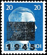 20 Pfg Hitler Mit Lokalem Aufdruck, Aufdruck Type IIc, Postfrisch, Gepr. Sturm BPP, Mi. 320.-, Katalog: 11IIc ** - Other & Unclassified