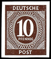 10 Pfg. Ziffern, Ungezähnt, Postfrisch (kleine Gummifreie Stelle), Sign. HP, Fotobefund Hohmann BPP, Mi. 250,-, Katalog: - Other & Unclassified