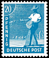 20 Pfg. Arbeiter Grünlichblau, Postfrisch, Farbbefund Bernhöft, Mi. 180,-, Katalog: 950d ** - Sonstige & Ohne Zuordnung