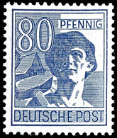 80 Pfg. Arbeiter, Dünnes Papier, Postfrisch, Fotobefund Schlegel BPP Für Ehemaligen 4er-Block (linke Obere Marke), Mi. 3 - Sonstige & Ohne Zuordnung