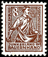 8+22 Pf. Schwärzlichsiena, Tadellos Postfrisch, Gepr. Kramp BPP, Mi. 300.-, Katalog: 24aa ** - Sonstige & Ohne Zuordnung