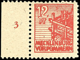 12 Pf. Lebhaftbräunlichrot, Tadellos Postfrisch, Fotoattest Kramp BPP, Mi. 250.-, Katalog: 36ydd ** - Sonstige & Ohne Zuordnung