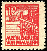 12 Pfg. Rot, Papier Z, Postfrisch, Signiert Kramp BPP, Mi. 110.-, Katalog: 36zb ** - Sonstige & Ohne Zuordnung