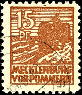 15 Pf. "gelbbraun" Auf Z-Papier, Tadellos, Gepr. Kramp BPP, Mi. 350,--, Katalog: 37za O - Autres & Non Classés